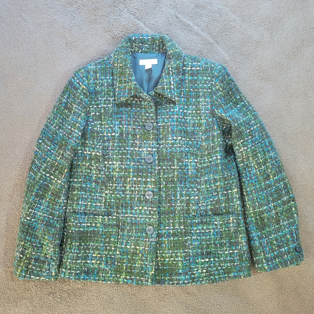 Women's Tweed Jacket - Green
